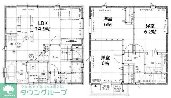 グランソフィアレイリー D号棟の物件間取画像